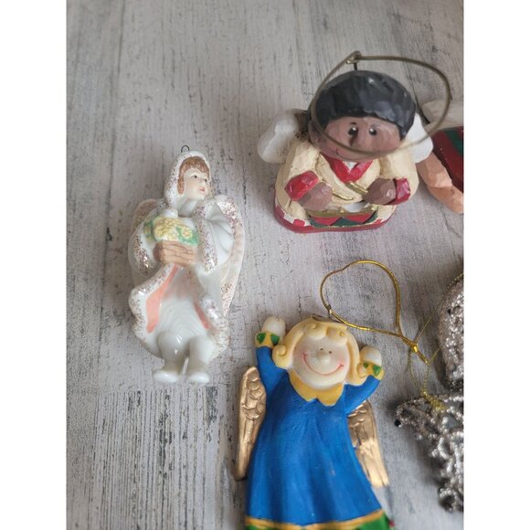 Angelic cherub drum ornament Xmas variety religious set - Picture 3 of 10